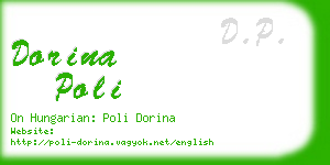 dorina poli business card